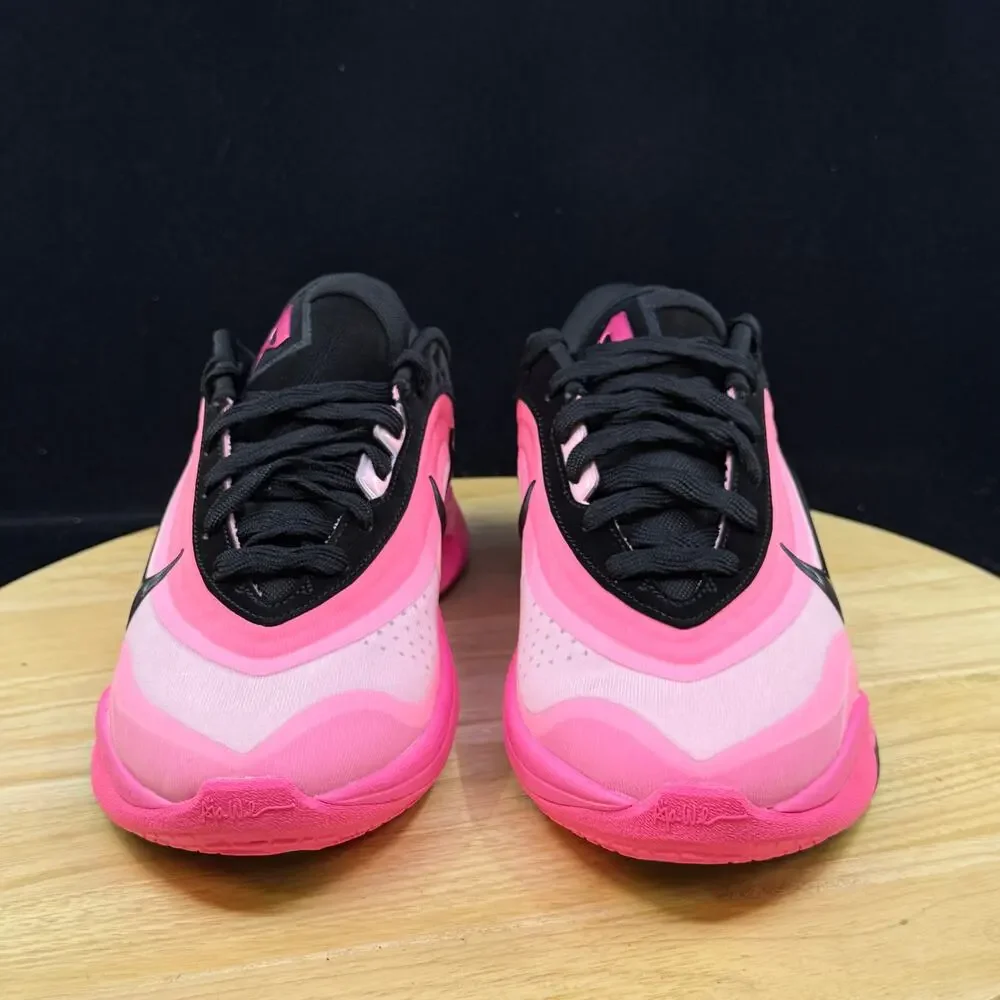 Size 7- Women's Nike A'One Black Hyper Pink  Basketball Shoes FZ8605-001